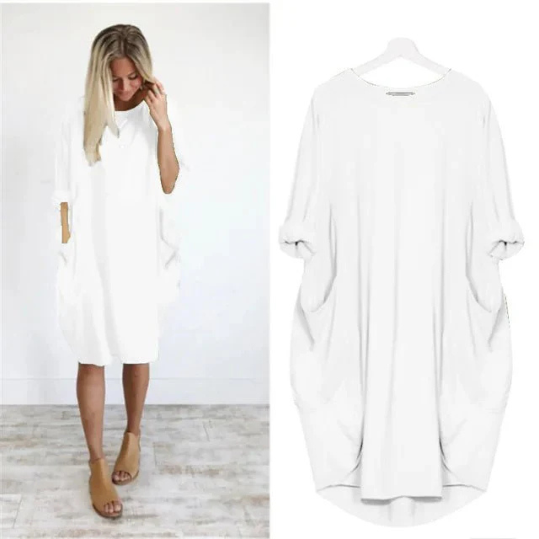 Mieke | Elegancka sukienka z kieszeniami