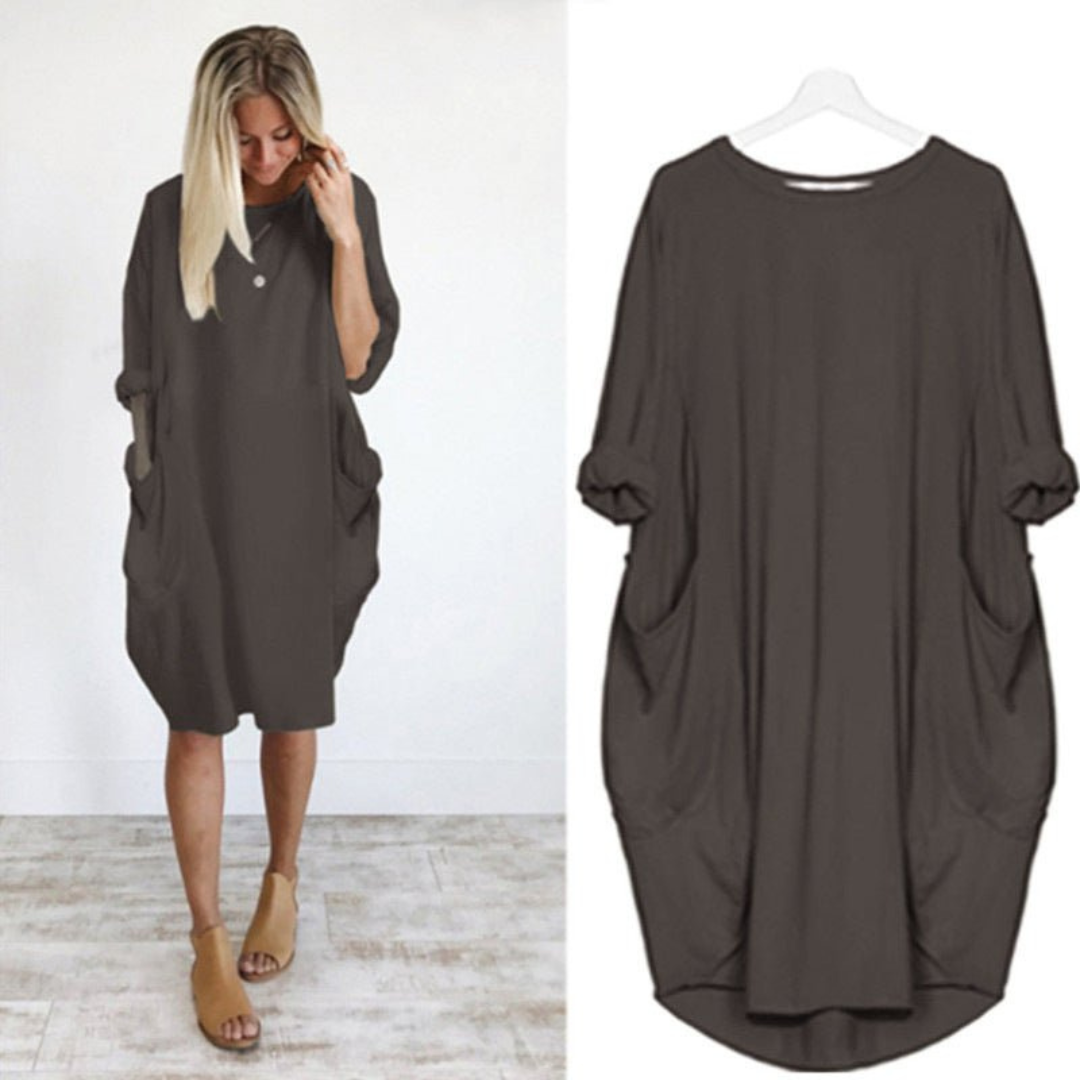Mieke | Elegancka sukienka z kieszeniami