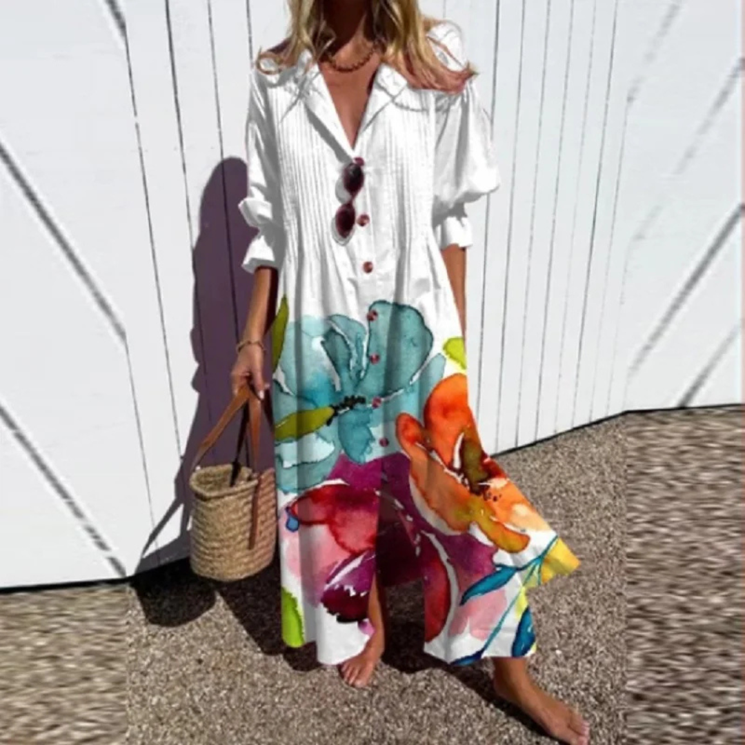 Kateřina | Boho sukienka o luźnym kroju