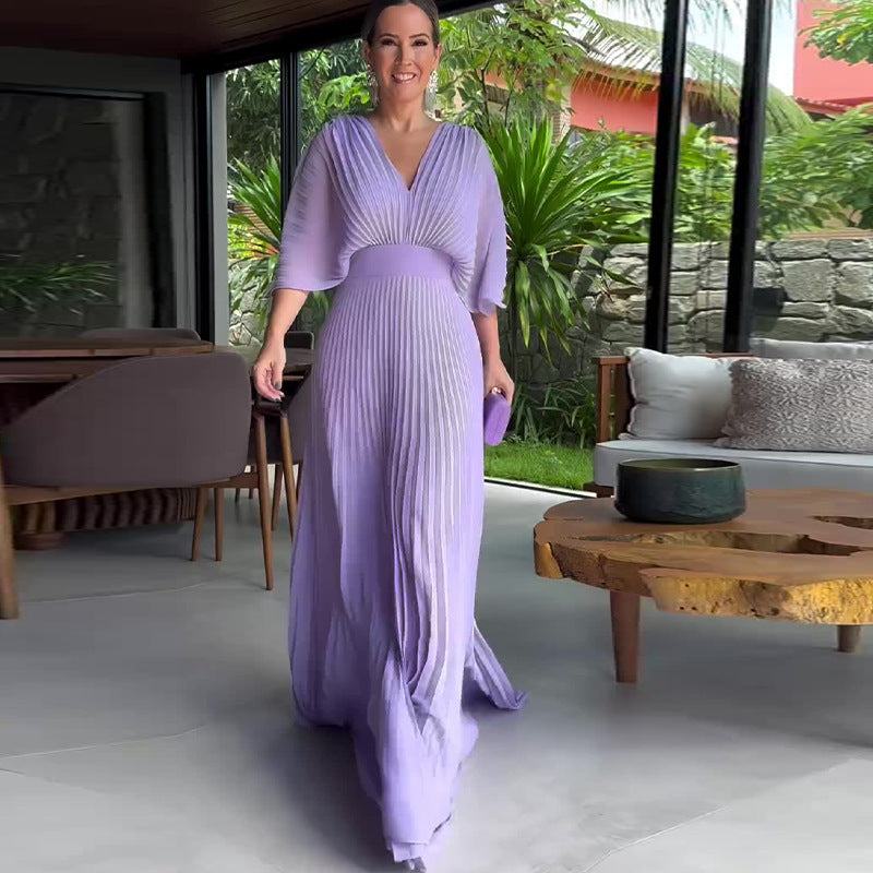 Zarya | Idealna maksimalna sukienka z prążkowanym wzorem na każdą porę roku