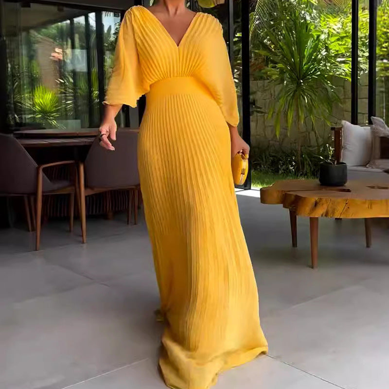 Zarya | Idealna maksimalna sukienka z prążkowanym wzorem na każdą porę roku