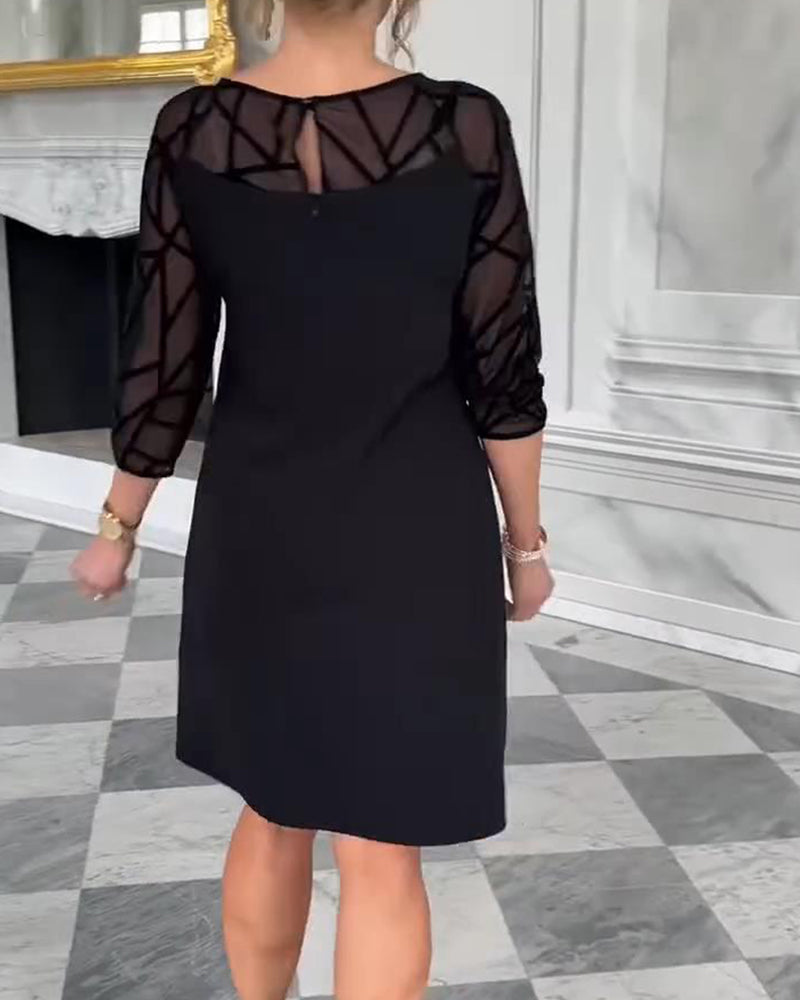 Marzena | Elegancka sukienka z okrągłym dekoltem