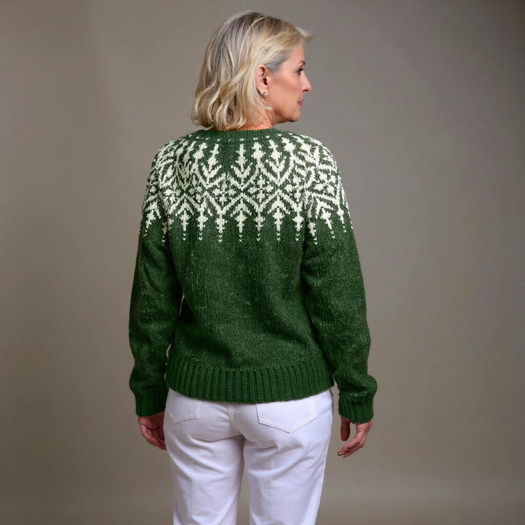 Brienne | Vintage Islandzki Sweter z Wełny