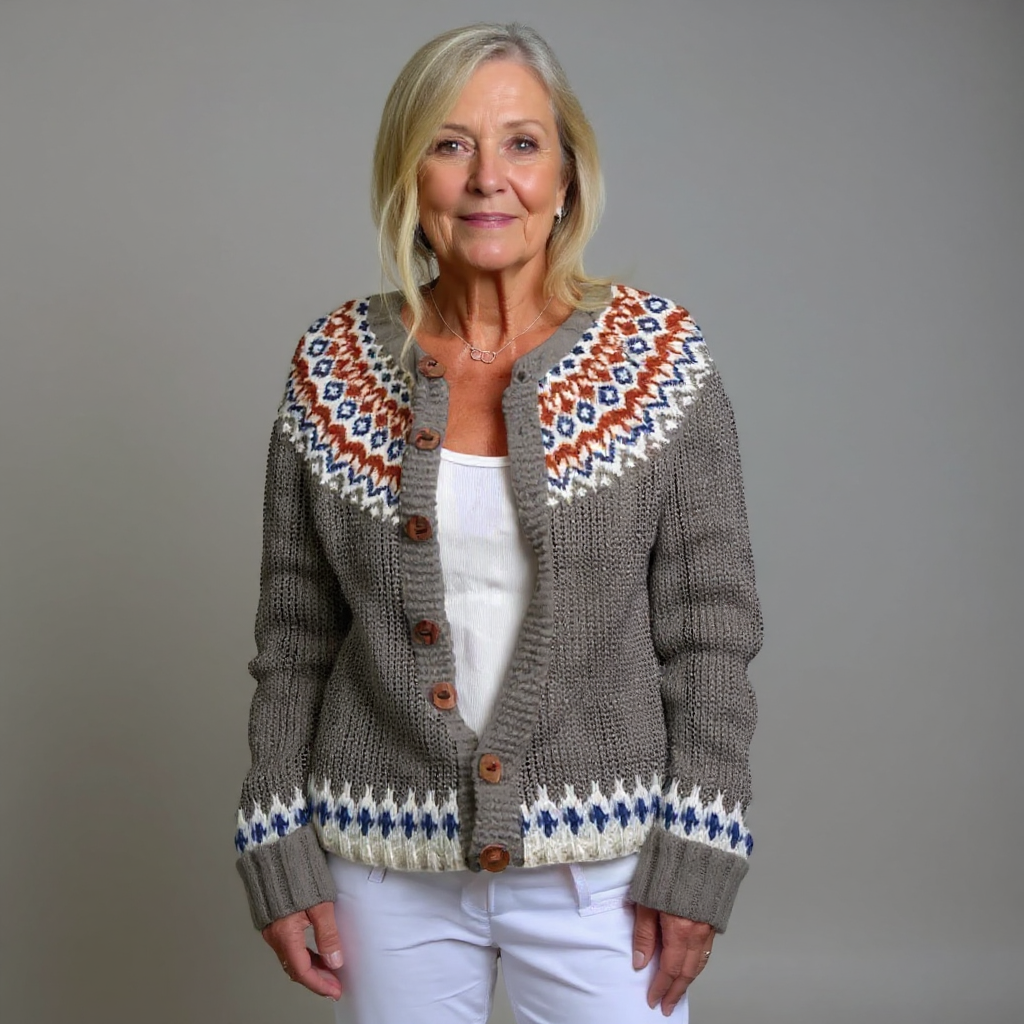 Gabriella | Vintage Islandzki Sweter z Wełny