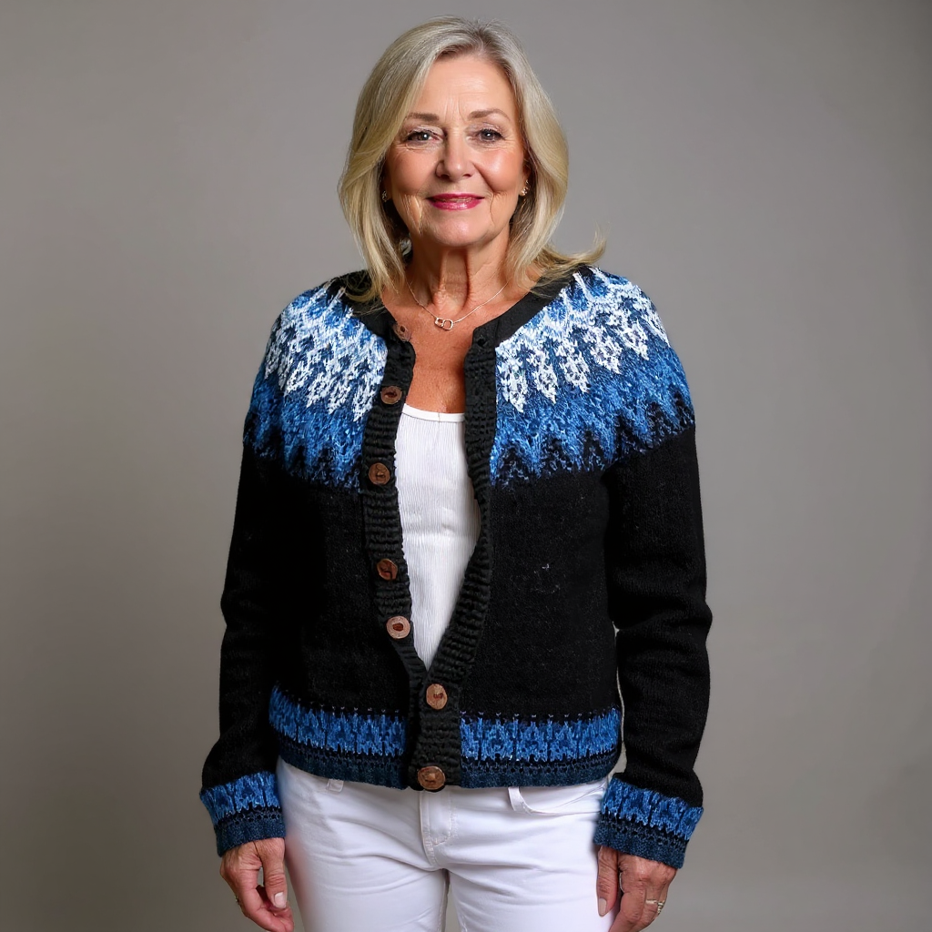 Givanna | Vintage Islandzki Sweter z Wełny