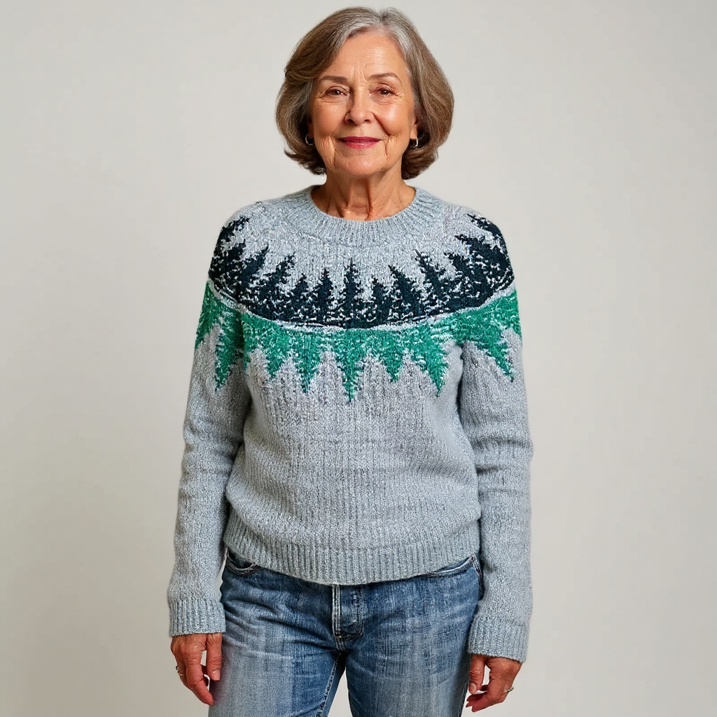 Hannah | Vintage Islandzki Sweter Wełniany