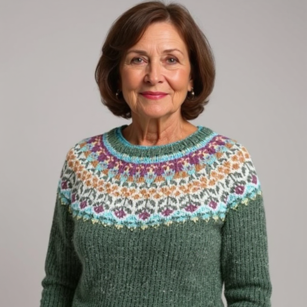 Brittany | Vintage Islandzki Sweter z Wełny