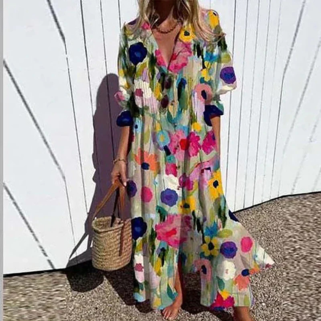 Kateřina | Boho sukienka o luźnym kroju
