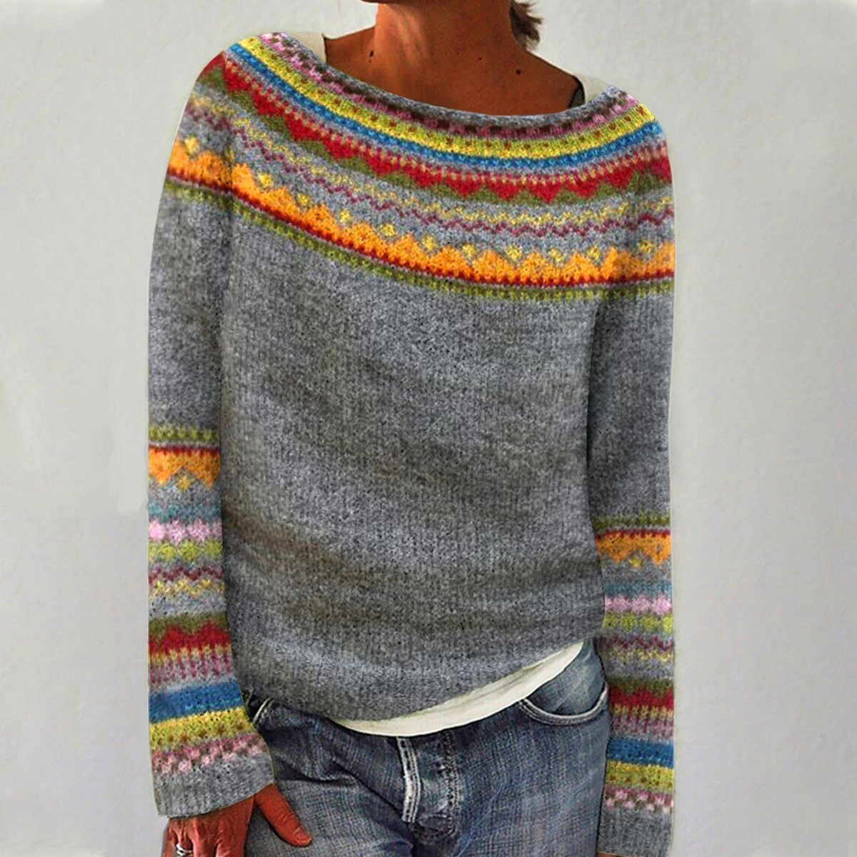 Ivy | Vintage Islandzki Sweter Wełniany
