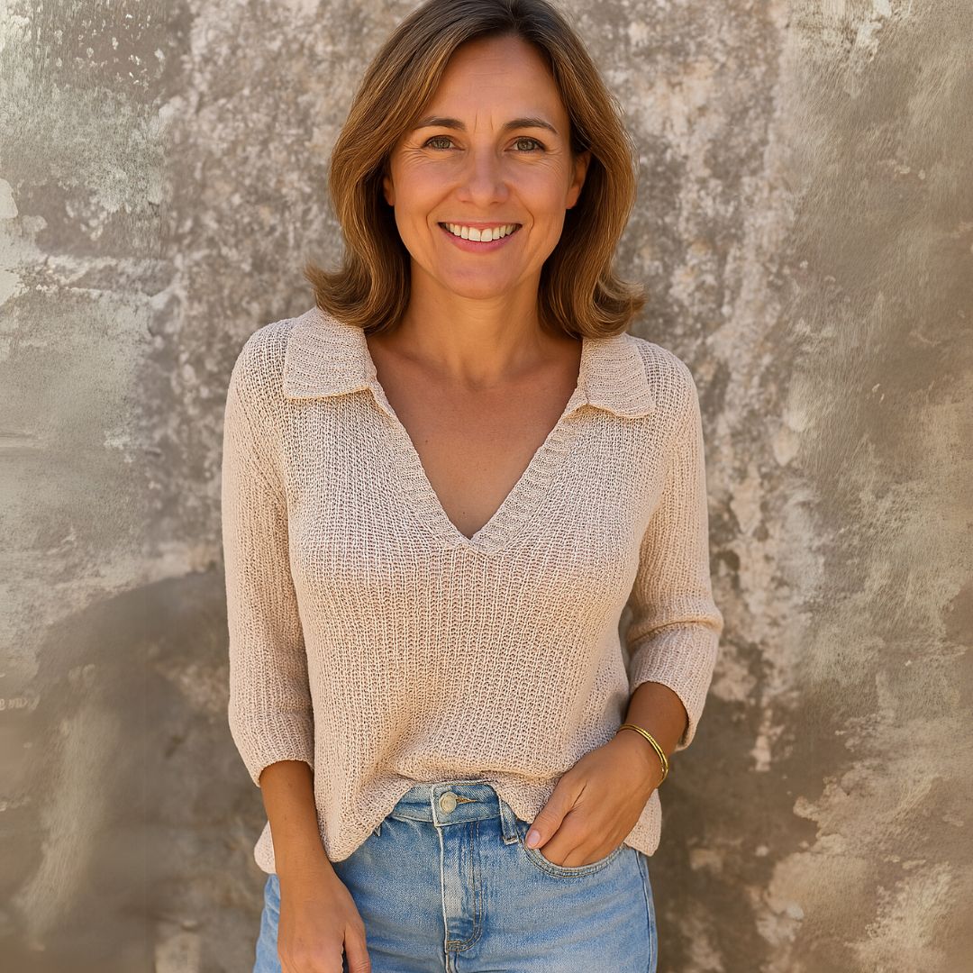 Violetta | Elegancka bluzka z dekoltem w serek