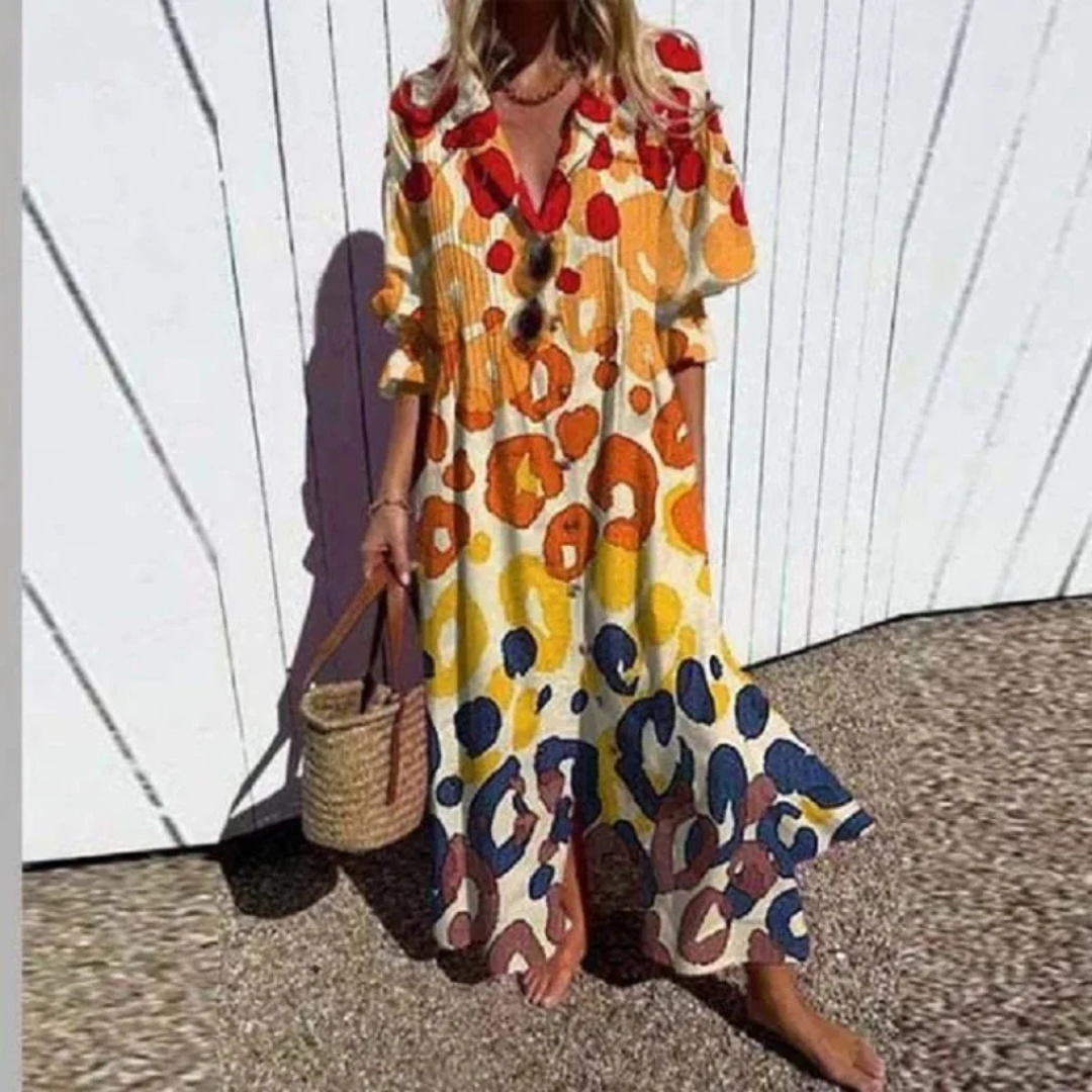 Kateřina | Boho sukienka o luźnym kroju