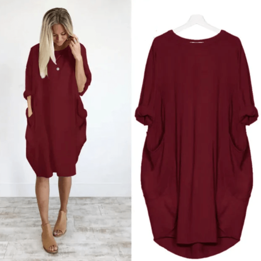 Mieke | Elegancka sukienka z kieszeniami