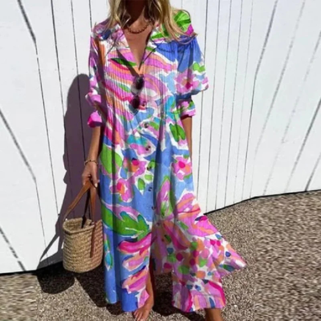Kateřina | Boho sukienka o luźnym kroju