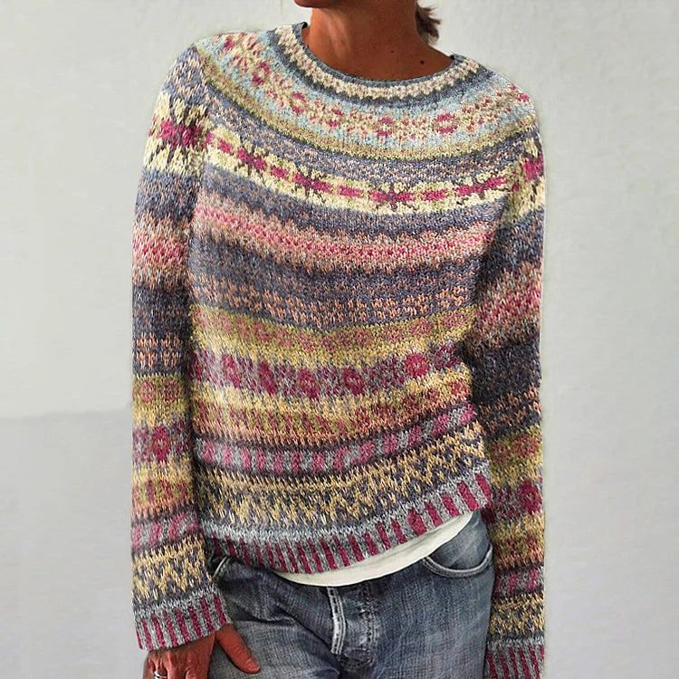 Zoey | Vintage Islandzki Sweter Wełniany