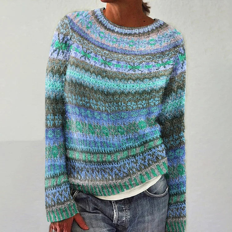 Audrey | Vintage Islandzki Sweter Wełniany