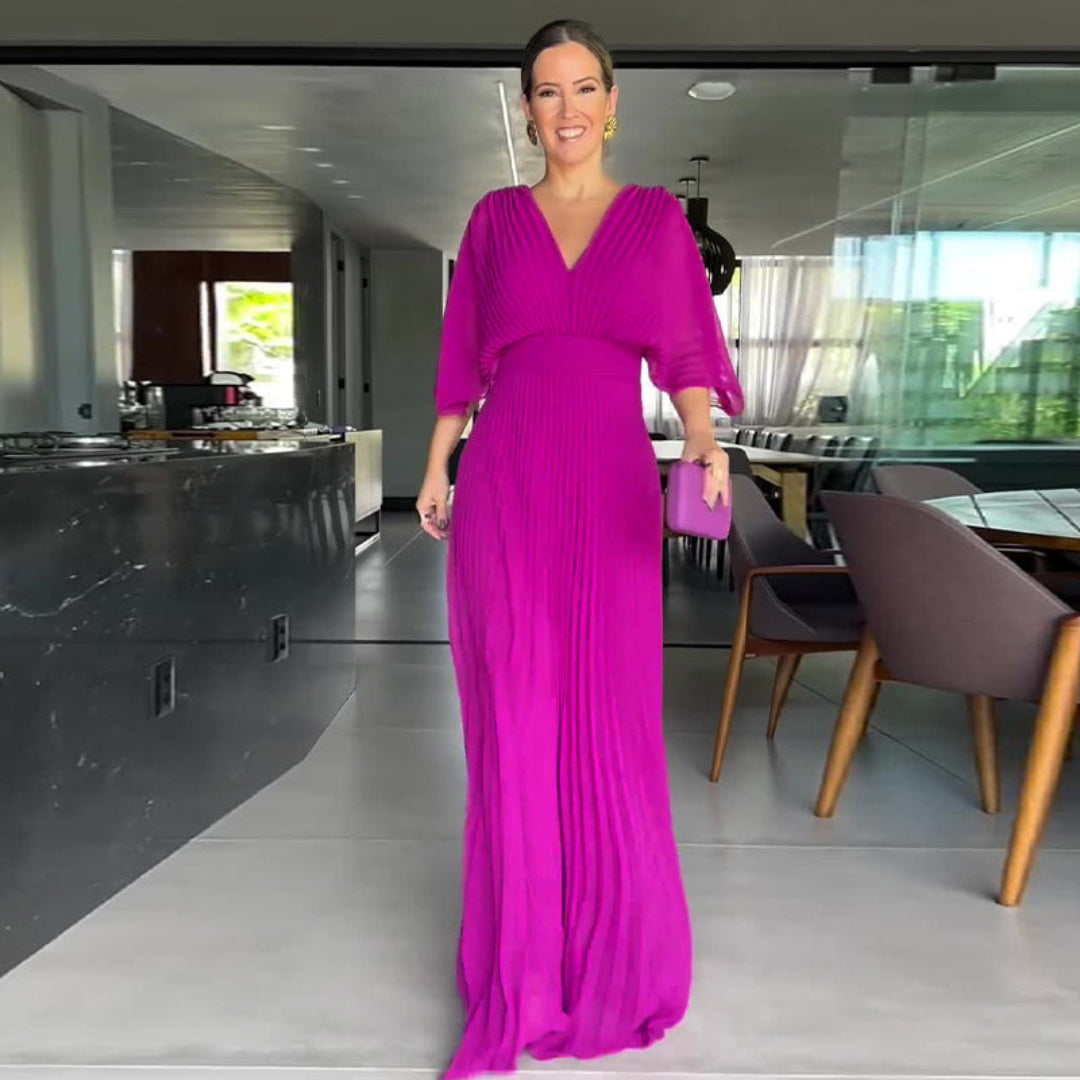 Zarya | Idealna maksimalna sukienka z prążkowanym wzorem na każdą porę roku