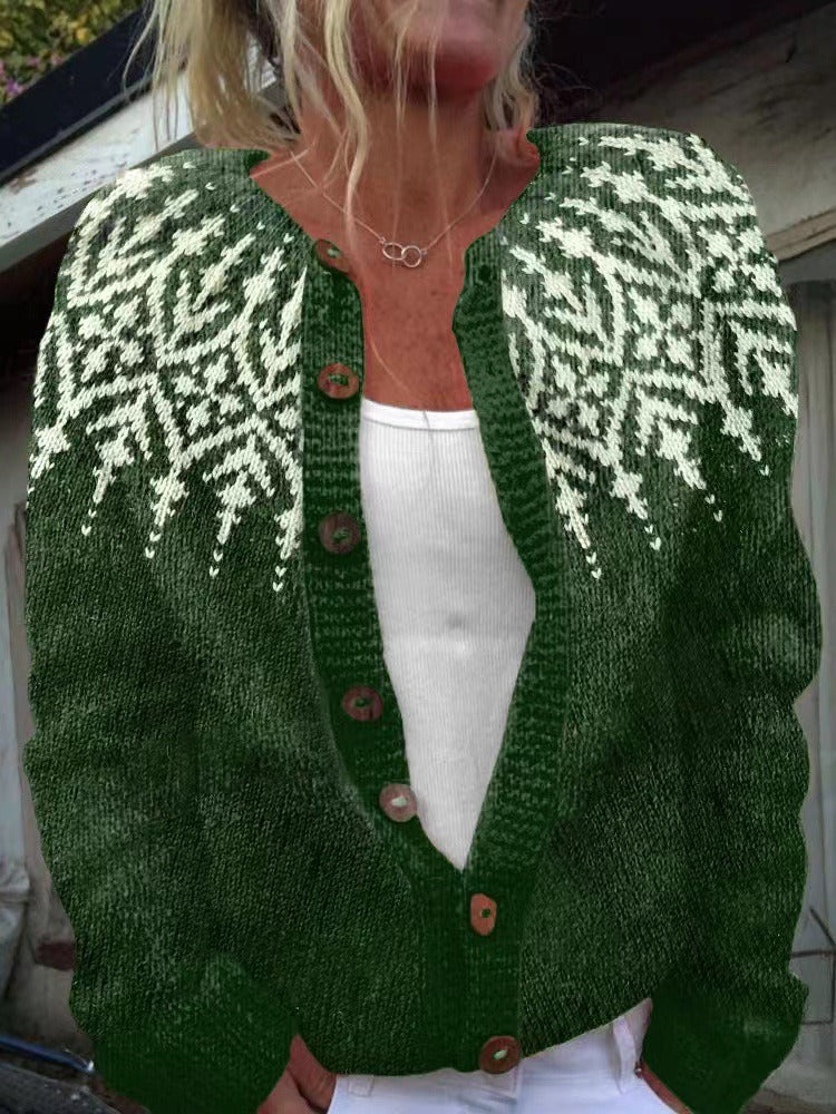 Brienne | Vintage Islandzki Sweter z Wełny