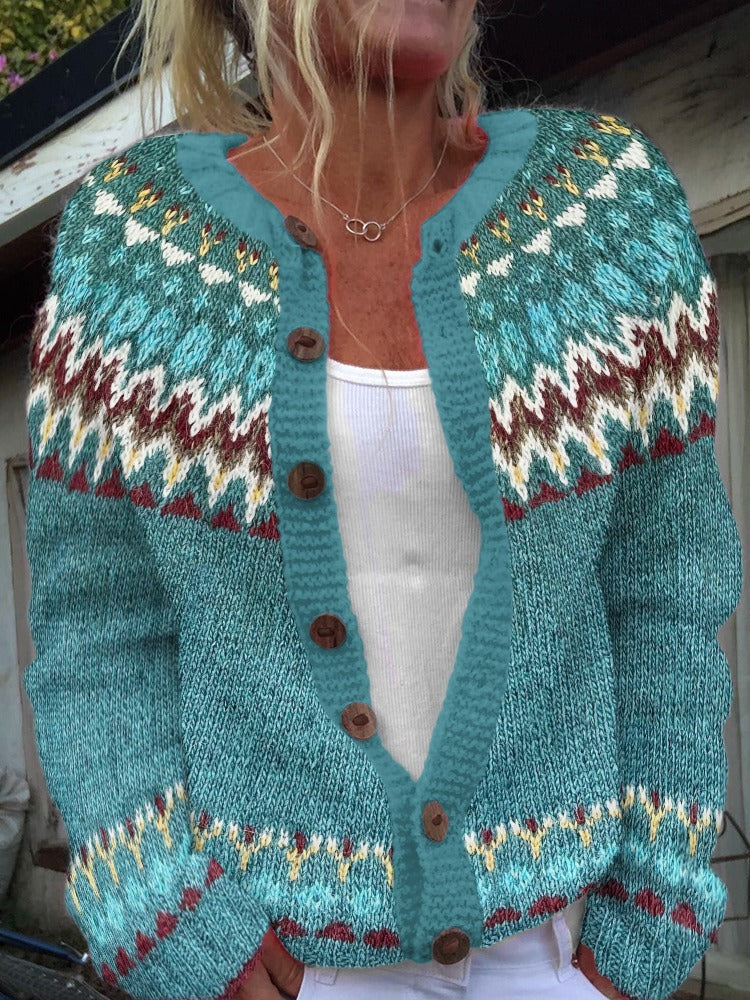 Serenity | Vintage Islandzki Sweter z Wełny
