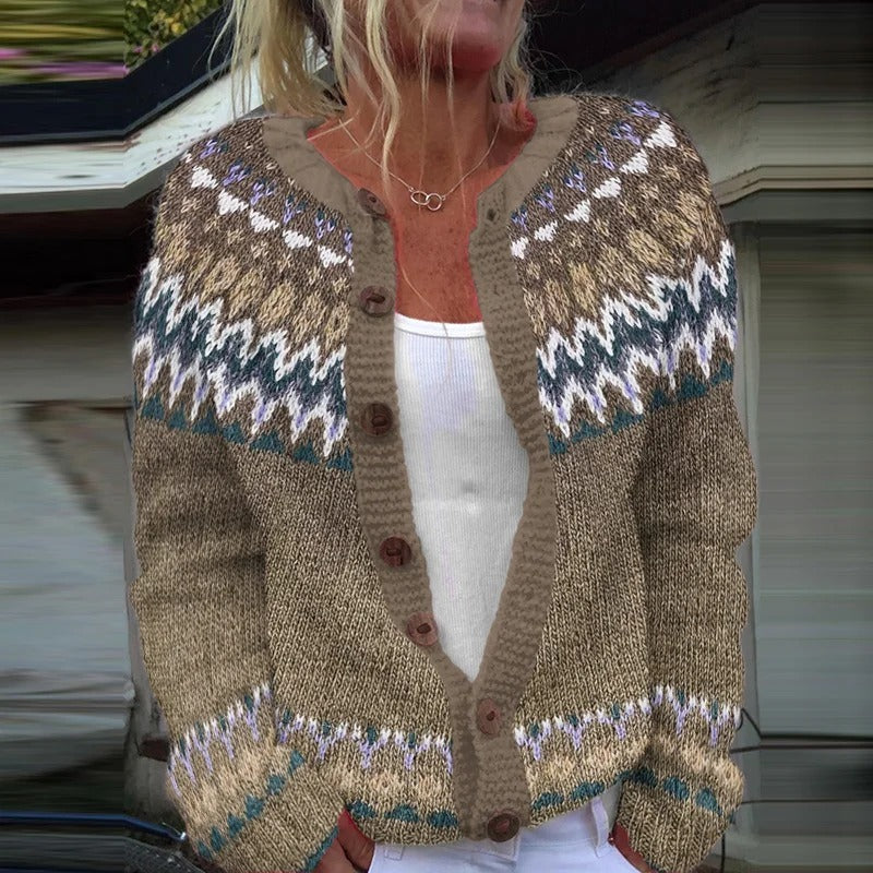 Cora | Vintage Islandzki Sweter z Wełny